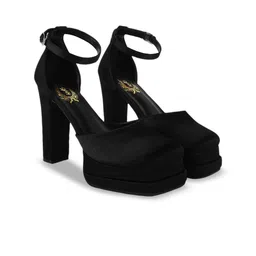 Stylestry Suede Block Sandals-14