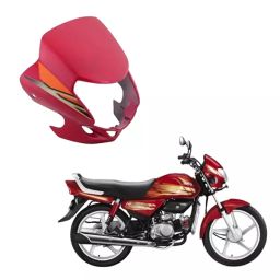 Nav Durga Automobiles CD Delux Headlight visor (Red)-image-4