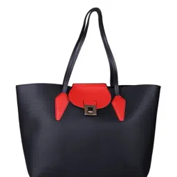 Elle Black Tote Handbag-26