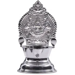 Joyalukkas 92.5 Sterling Silver Diya Stand - 102.98 gm-picture-24