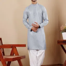 Rawayi Men Thread Work Kurta-image-92
