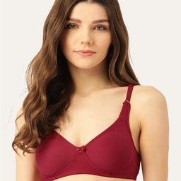 Lady Lyka Non-Padded Non-Wired Medium Coverage Seamless All Day Comfort Cotton T-shirt Bra-picture-12