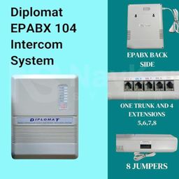 DIPLOMAT 104(1+4) EPABX System with 1 Main Port 4 intercom Port Made of Heavy Metal Duty for Home,Office use with Corded and Cordless Landline Phone image 3