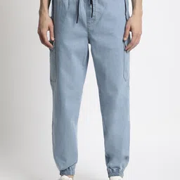 IVOC Men Cotton Relaxed Joggers Trousers-picture-9