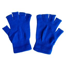 Tipy Tipy Tap Half Finger Acro Woollen Gloves - Blue-image-32