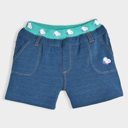 Mi Arcus Cotton Spandex Peanuts Featuring Snoopy  Shorts - Blue-image-24