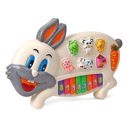 Lattice Musical Rabbit Piano Toy with Flashing Lights & Sounds-21