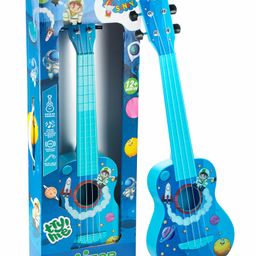 Sunny Space Print Musical Guitar with 4 Strings - Blue-22