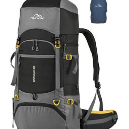 TRAWOC GRITMAX 55L Travel Backpack with Rain & Shoe Compartment SHK017 Grey 3 Year Warranty-image-40