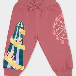 Mi Arcus Knit Peppa Pig Featuring Character Printed Joggers - Pink-picture-12