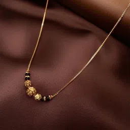 Vriva Jewels Gold-Plated Artificial Beaded Mangalsutra-27