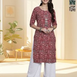 HERE&NOW Women Pack of 3 Floral Printed Daily Straight Kurtas-image-94