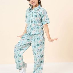 Stylo Bug Girls Printed Top with Trousers-image-92