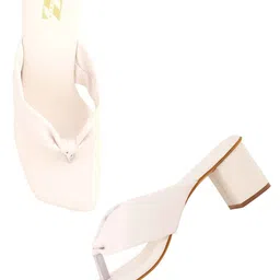ZENVO Open Toe Block Heels image 2