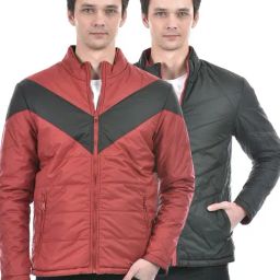 Numero Uno Multicolored Regular Fit Colour Block Reversible Jacket-10