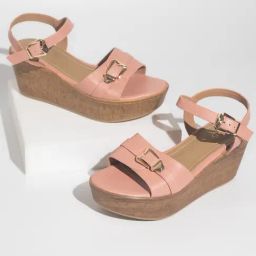 Inc.5 Women's Peach Ankle Strap Wedges-image-45