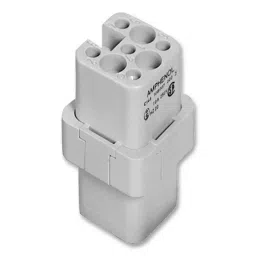 AMPHENOL SINE/TUCHEL INSERT, RECEPTACLE, 7+PE WAY, CRIMP, C146 10B007 000 2-12
