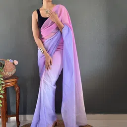 V3 FASHION STUDIO Ombre Dyed Pure Georgette Saree-picture-33