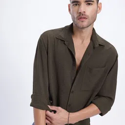 glitchez Street Texture Wrinkled Relaxed Fit Shirt-image-29
