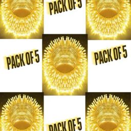 SPARK WORLD Yellow Plastic 22 LEDs Steady Bulb Rice Lights with Free Jointer - Set of 5-image-62