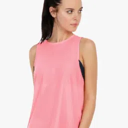Amante Pink Regular Fit Tank Top-image-103