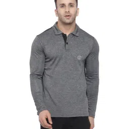 Chkokko Grey Regular Fit Polo T-Shirt-image-42