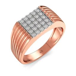 Joyalukkas 18k Rose Gold & Diamond Ring for Men-image-60