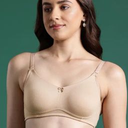 Leading Lady Beige Full Coverage T-Shirt Bra-picture-1