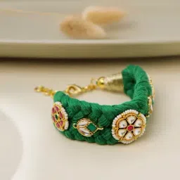 Curio Cottage Weave of Spring Kundan Bracelet-image-63