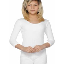 Bodycare Kids White Cotton Regular Fit Full Sleeves Thermal Top-image-55