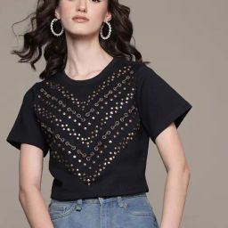 Label Ritu Kumar Black Paulina Top-image-64