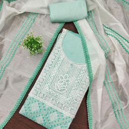 Panzora Embroidered Modal Silk Unstitched Dress Material-image-24