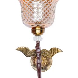 FOS LIGHTING Vintage Pegasus Pendant Chandelier With Golden Cutglass Shade-image-57