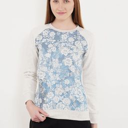 Sweet Dreams Women Grey Melange & Blue Printed Lounge Sweatshirt-image-62