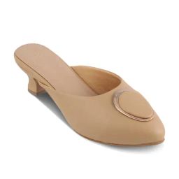 Tresmode Women's Beige Mule Shoes-image-68