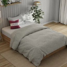 Nautica Marina Bay Brown Super Fine Egyptian Satin Cotton Geometric Single Comforter-picture-20