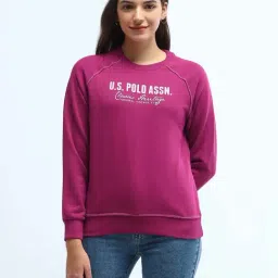 U.S. Polo Assn. Pink Cotton Printed Sweatshirt-picture-18