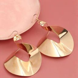 Sohi Gold Plated Contemporary Earrings-image-2