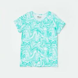 Fame Forever by Lifestyle Kids Blue Cotton Printed T-Shirt-image-89