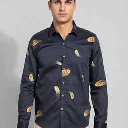 Snitch Men Slim Fit Printed Casual Shirt-image-77