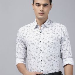 Arrow Pure Cotton Manhattan Slim Fit Floral Printed Formal Shirt-picture-43
