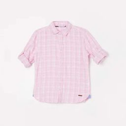 Fame Forever by Lifestyle Kids Pink Cotton Chequered Full Sleeves Shirt-image-66