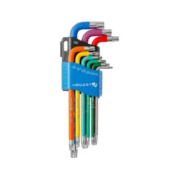 Hogert Technik Torx Keys Colour Coded Set, HT1W817 (Set of 6 Pcs)-38