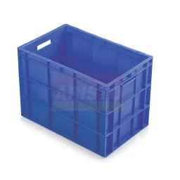 ARISTO 85 L 600x400x425 mm Blue Flat Bottom Plastic Crate 64425 CH/FB-41