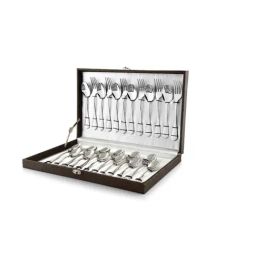 FnS Bria Silver Stainless Steel Cutlery - Set of 24-17