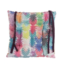 ROMEE Set of 2 Multicolored Printed Chair Pads with Loops image 2