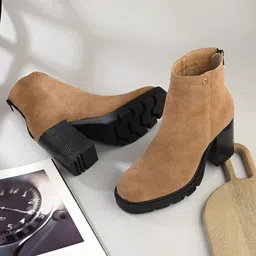 El Paso Women Block-Heeled Regular Boots-picture-45