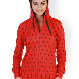Belle Fille Red Printed Jacket-picture-23