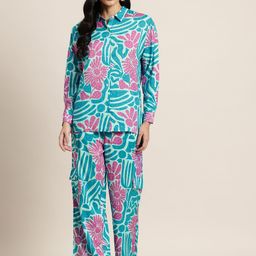 HERE&NOW Printed Shirt With Trousers-image-43
