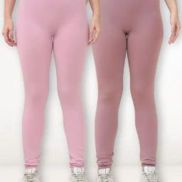 Gracit Pink & Purple Solid Tights (Pack of 2)-image-40